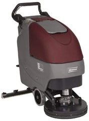 Minuteman - 17" Cleaning Width, Battery Powered Floor Scrubber - 0.75 (Brush) & 0.75 (Vacuum) hp, 180 RPM, 45" Water Lift, 12 Gal Tank Capacity, Series E17 - Americas Tooling