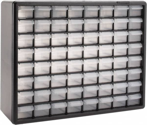 Akro-Mils - 64 Drawer, Small Parts Cabinet - 6-3/8" Deep x 20" Wide x 15-13/16" High - Americas Tooling