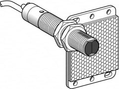 Telemecanique Sensors - Cable Connector, 5m Nominal Distance, Shock and Vibration Resistant, Polarized Retroreflective Photoelectric Sensor - 24 to 240 VAC/VDC, 25 Hz, Brass, 82mm Long x 18mm Wide x 1.8 Inch High - Americas Tooling