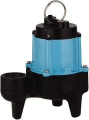 Little Giant Pumps - 1/2 hp, 9.5 Amp Rating, 115 Volts, Manual Operation, Sewage Pump - 1 Phase, Cast Iron Housing - Americas Tooling