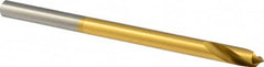 Precision Twist Drill - 1/4" Body Diam, 90°, 4" OAL, High Speed Steel Spotting Drill - Americas Tooling