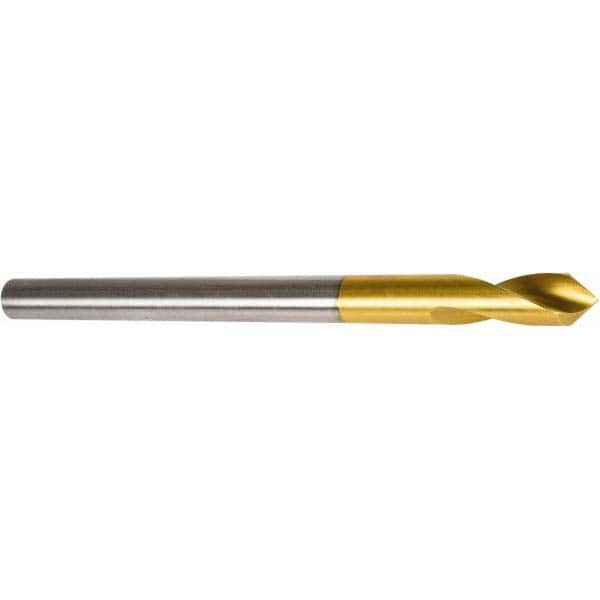 Precision Twist Drill - 3/4" Body Diam, 90°, 10" OAL, High Speed Steel Spotting Drill - Americas Tooling