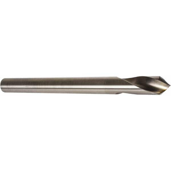 Precision Twist Drill - 1/4" Body Diam, 120°, 4" OAL, High Speed Steel Spotting Drill - Americas Tooling