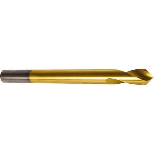 Precision Twist Drill - 5/8" Body Diam, 90°, 7" OAL, High Speed Steel Spotting Drill - Americas Tooling