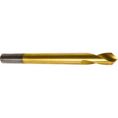 Precision Twist Drill - 1/2" Body Diam, 120°, 6" OAL, High Speed Steel Spotting Drill - Americas Tooling