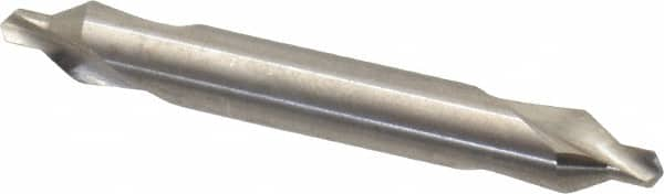 Precision Twist Drill - #3 Plain Cut 60° Incl Angle High Speed Steel Combo Drill & Countersink - Americas Tooling