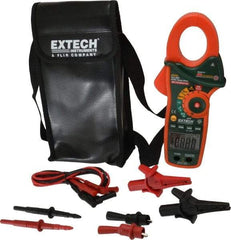 Extech - EX840, CAT IV, Digital True RMS Auto Ranging Clamp Meter with 1.7" Clamp On Jaws - 1000 VAC/VDC, 1000 AC/DC Amps, Measures Voltage, Capacitance, Continuity, Frequency, Resistance, Temperature - Americas Tooling