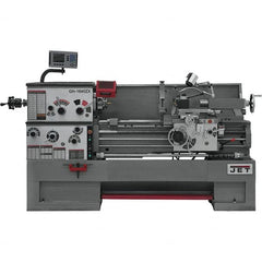 Jet - 16" Swing, 60" Between Centers, 230 Volt, Triple Phase Engine Lathe - 4MT Taper, 7-1/2 hp, 40 to 1,800 RPM, 1-1/2" Bore Diam - Americas Tooling