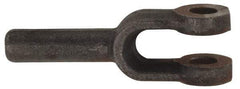 Value Collection - 2-1/8" Yoke Width, Carbon Steel, Plain Yoke - 1" Hole Diam, 2-1/2" Hole Center to Neck, 1-15/16" Yoke Arm Height, 1" Neck Diam, 3-1/2" Neck Length, 6" OAL - Americas Tooling