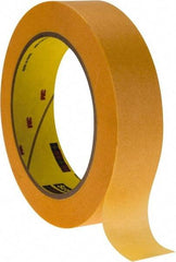 3M - 1" Wide x 60 Yd Long Bronze Paper Masking Tape - Series 2460, 3.3 mil Thick, 17 In/Lb Tensile Strength - Americas Tooling