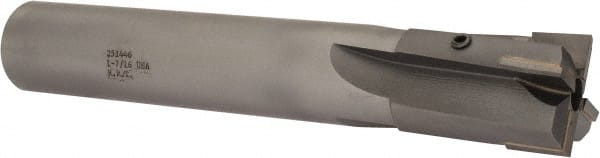 Made in USA - 1-7/16" Diam, 1-1/4" Shank, Diam, 4 Flutes, Straight Shank, Interchangeable Pilot Counterbore - Americas Tooling