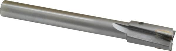 Made in USA - 11/16" Diam, 1/2" Shank, Diam, 3 Flutes, Straight Shank, Interchangeable Pilot Counterbore - Americas Tooling