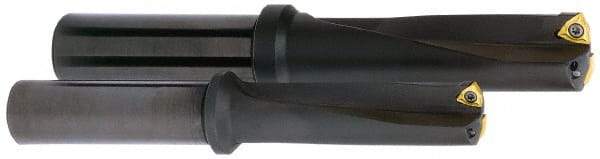 Kyocera - 2.34" Max Drill Depth, 3xD, 25/32" Diam, Indexable Insert Drill - 2 Inserts, 3/4" Shank Diam, Whistle Notch Shank - Americas Tooling