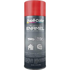 Dupli-Color - Cherry Red, Gloss, Acrylic Enamel Spray Paint - 12 to 14 Sq Ft per Can, 12 oz Container - Americas Tooling