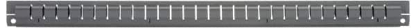 Vidmar - Tool Box Steel Drawer Divider - 2-5/8" Wide x 25-1/2" Deep x 5-3/8" High, Gray, For Vidmar Cabinets - Americas Tooling