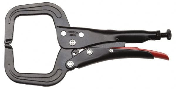 Proto - 6-11/16" OAL C-Clamp Locking Pliers - 5/16" Jaw Width, 1-61/64" Jaw Depth, 2-23/64" Jaw Opening, Standard Handle - Americas Tooling