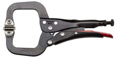 Proto - 12-19/32" OAL C-Clamp Locking Pliers - 1-11/64" Jaw Width, 3-45/64" Jaw Depth, 3-9/64" Jaw Opening, Standard Handle - Americas Tooling