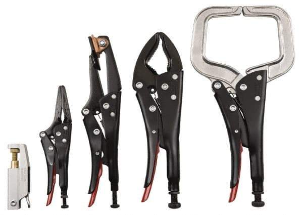 Proto - 5 Piece Welding Locking Plier Set - Comes in Plastic Pouch - Americas Tooling