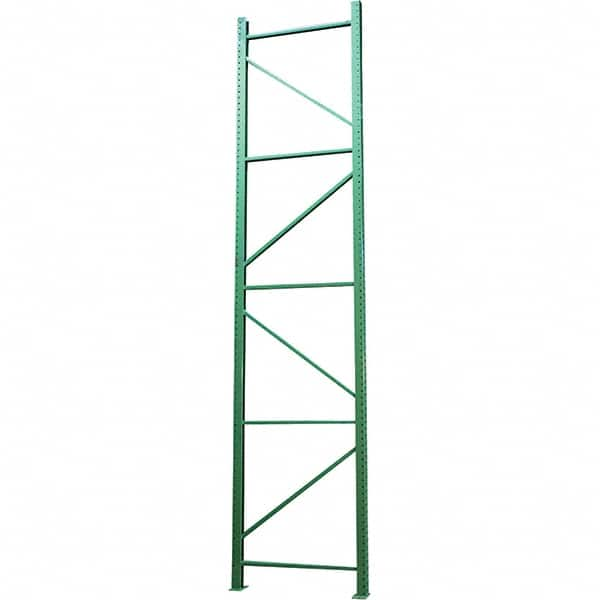 Vestil - 24,000 Lb Capacity Heavy-Duty Framing Upright Pallet Storage Rack - 42" Wide x 144" High x 42" Deep, Green - Americas Tooling