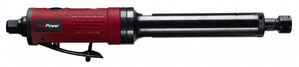 Chicago Pneumatic - 1/4" Collet, Straight Handle, Straight Air Die Grinder - 22,000 RPM, Rear Exhaust, 11.2 CFM, 0.42 hp, 6.21 bar, 1/4" Inlet - Americas Tooling