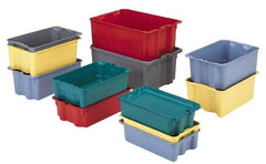 LEWISBins+ - 500 Container, 3000 Stack Lb Load Capacity Green Fiberglass Tote Container - Stacking, Nesting, 25.3" Long x 18.1" Wide x 6.1" High - Americas Tooling