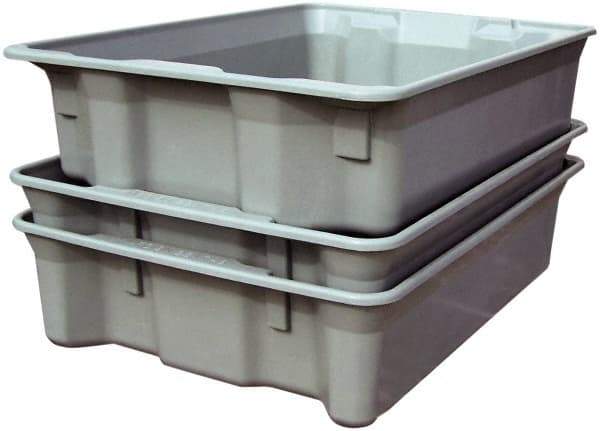 MFG Tray - 500 Lb Load Capacity White Fiberglass Tote Container - Stacking, Nesting, 42-1/2" Long x 20" Wide x 14.3" High - Americas Tooling