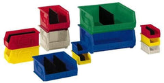 LEWISBins+ - 25 Lb. Load Capacity, 7-3/8" Deep, Green Polypropylene Hopper Stacking Bin - 3" High x 4-1/8" Wide x 7-3/8" Long - Americas Tooling