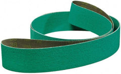 3M - 4" Wide x 132" OAL, 50 Grit, Zirconia Alumina Abrasive Belt - Zirconia Alumina, Coarse, Coated, YF Weighted Cloth Backing, Series 577F - Americas Tooling