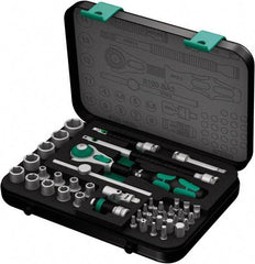 Wera - 42 Piece 1/4" Drive Socket & Bit Set - Comes in Molded Steel Case with High Density Foam Insert - Americas Tooling