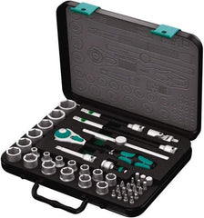 Wera - 43 Piece 3/8" Drive Socket & Bit Set - Comes in Molded Steel Case with High Density Foam Insert - Americas Tooling