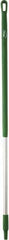 Vikan - 51 x 1-1/4" Aluminum Squeegee Handle - European Threaded Connection, Green - Americas Tooling