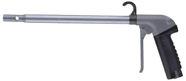 Guardair - 120 Max psi Maximum Power Venturi Nozzle Pistol Grip Blow Gun - 3/8 NPT, 18" Tube Length, Aluminum - Americas Tooling