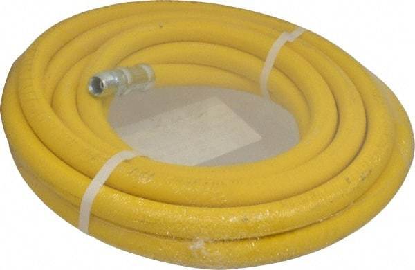 Continental ContiTech - 1/2" ID x 0.89" OD 25' Long Oil Resistant Air Hose - MNPT x MNPT Ends, 500 Working psi, -20 to 190°F, 1/2" Fitting, Yellow - Americas Tooling