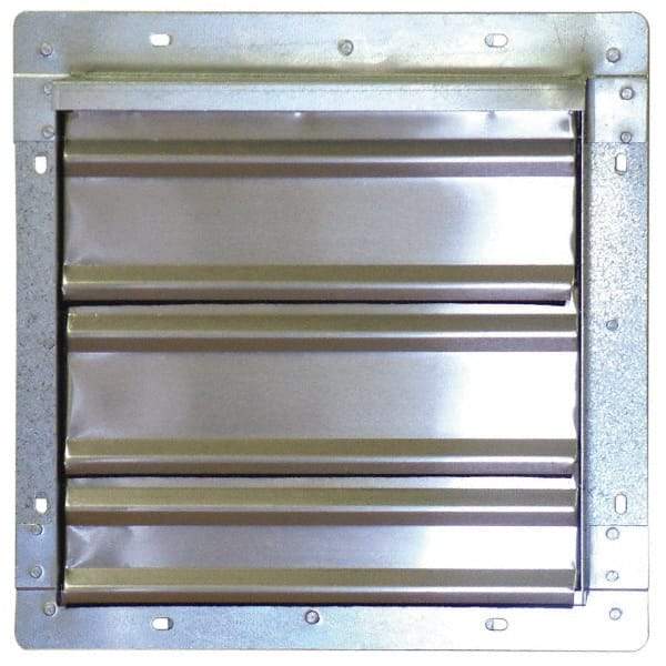 Marley - 12" Square, Aluminum Fan Shutter - 15" Overall Height x 15" Overall Width - Americas Tooling