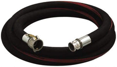 Alliance Hose & Rubber - 3/4" ID x 1.22" OD x 50' OAL, Cam & Groove Petroleum Transfer Hose - 150 Max Working psi, -35 to 200°F, 2" Bend Radius, 3/4" Fitting, Black - Americas Tooling