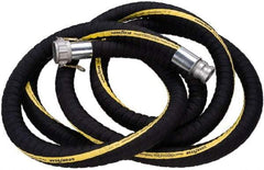 Alliance Hose & Rubber - 2" ID x 2.43" OD x 25' OAL, Cam & Groove Petroleum Transfer Hose - 250 Max Working psi, -40 to 200°F, 2" Bend Radius, 2" Fitting, Black - Americas Tooling