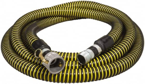 Alliance Hose & Rubber - -40 to 140°F, 3" Inside x 4.06" Outside Diam, Polyethylene Liquid Suction & Discharge Hose - Americas Tooling