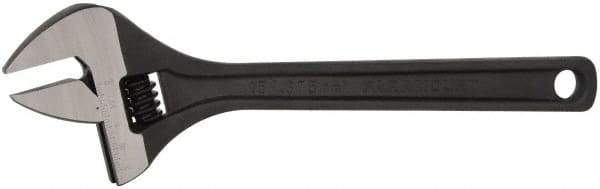 Paramount - 1-11/16" Jaw Capacity, 15" Standard Adjustable Wrench - Chrome Vanadium Steel, Black Finish - Americas Tooling