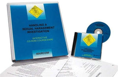 Marcom - Handling a Sexual Harassment Investigation, Multimedia Training Kit - 45 min Run Time CD-ROM, English & Spanish - Americas Tooling