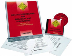 Marcom - OSHA Recordkeeping for Managers & Supervisors, Multimedia Training Kit - 45 min Run Time CD-ROM, English & Spanish - Americas Tooling