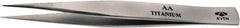 Aven - 4-3/4" OAL AA Precision Tweezers - Fine Point - Americas Tooling