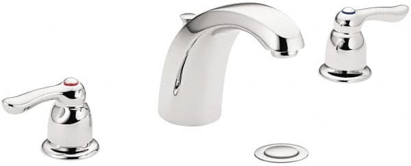 Moen - Lever Handle, Commercial Bathroom Faucet - Two Handle, Pop Up Drain, Arc Spout - Americas Tooling