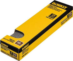 DeWALT - 18 Gauge 1" Long Finishing Nails for Power Nailers - Steel, Bright Finish, Smooth Shank, Straight Stick Collation, Brad Head, Chisel Point - Americas Tooling