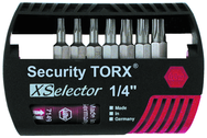 7 Piece - IPR8; IPR10; IPR15; IPR20; IPR25; IPR27; IPR30 Insert Bits - Quick Release Holder - Security TorxPlus Selector Bit Set Plastic XSelector Storage Box - Americas Tooling