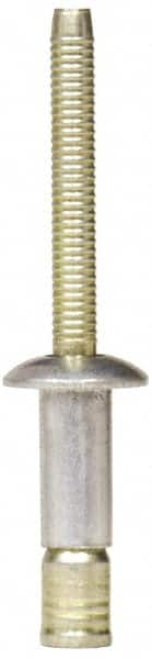 RivetKing - Size 86 Dome Head Stainless Steel Structural with Locking Stem Blind Rivet - Stainless Steel Mandrel, 0.08" to 3/8" Grip, 0.53" Head Diam, 0.257" to 0.261" Hole Diam, 0.556" Length Under Head, 1/4" Body Diam - Americas Tooling