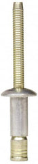 RivetKing - Size 64 Dome Head Steel Structural with Locking Stem Blind Rivet - Steel Mandrel, 0.062" to 0.27" Grip, 0.4" Head Diam, 0.192" to 0.196" Hole Diam, 0.416" Length Under Head, 3/16" Body Diam - Americas Tooling