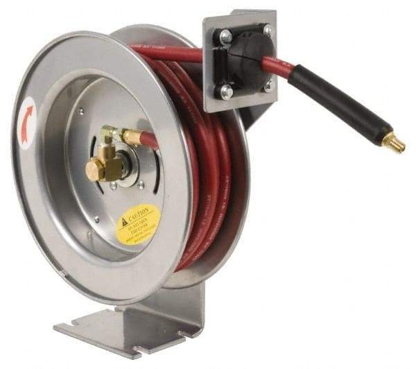 PRO-SOURCE - 33' Spring Retractable Hose Reel - 300 psi, Hose Included - Americas Tooling