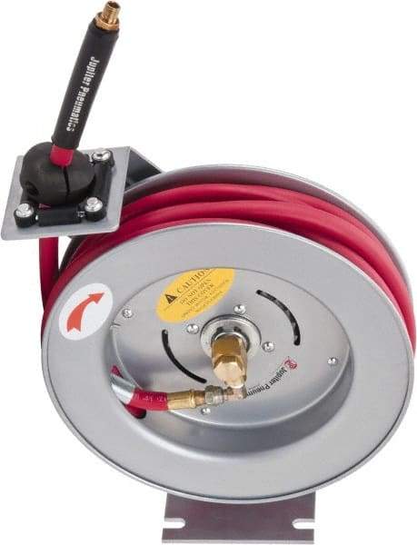 PRO-SOURCE - 35' Spring Retractable Hose Reel - 300 psi, Hose Included - Americas Tooling