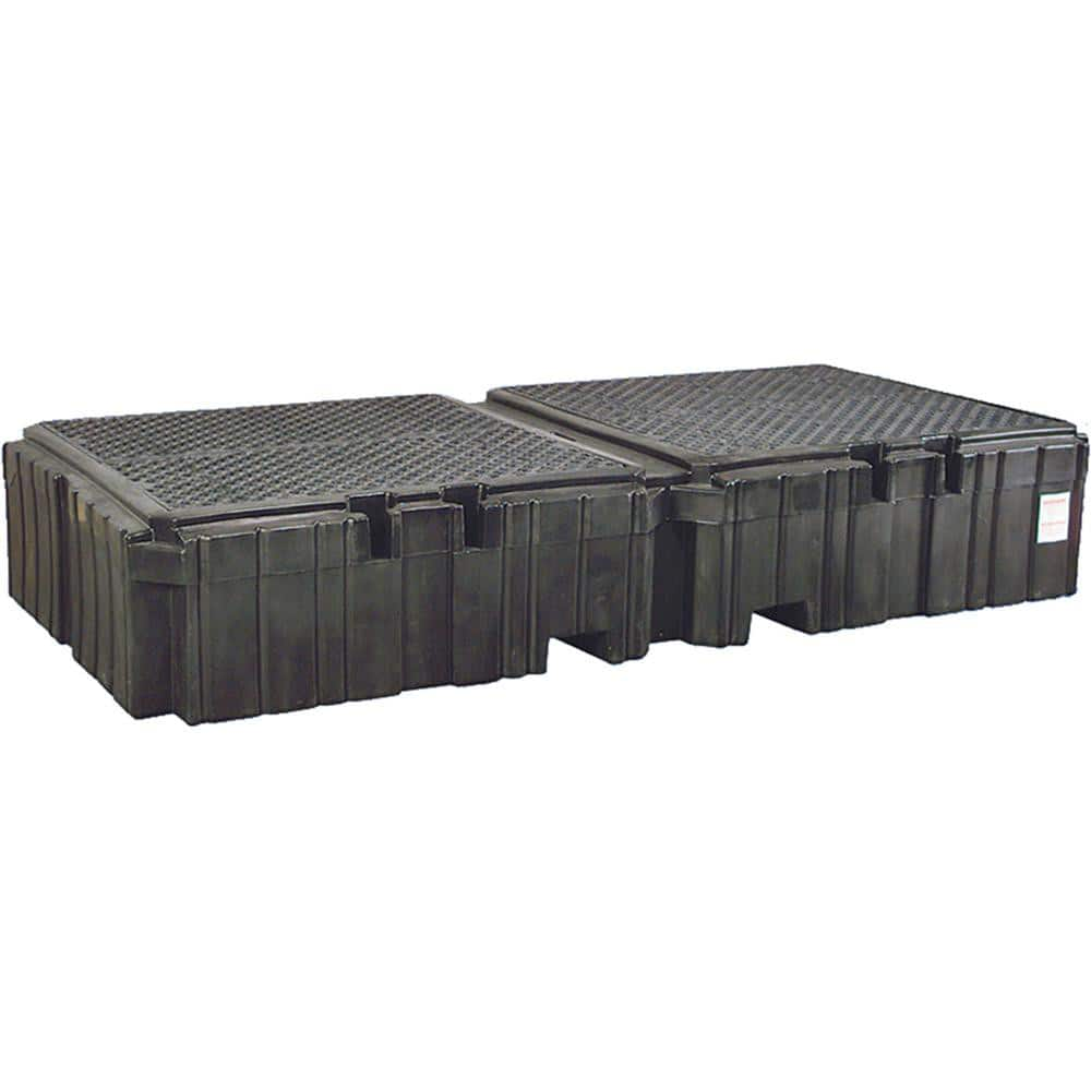 Spill Pallets, Platforms, Sumps & Basins; Product Type: Spill Deck; Sump Capacity (Gal.): 75.00; Maximum Load Capacity: 12000.00; Material: Polyethylene; Low Density Polyethylene; Height (Decimal Inch): 5.190000; Drain Included: No; Storage Direction: Ver