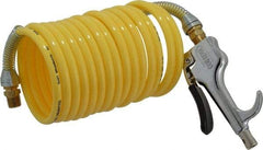 Coilhose Pneumatics - 1/4" ID Thumb Lever Air Gun - 12' Long Nylon Hose - Americas Tooling